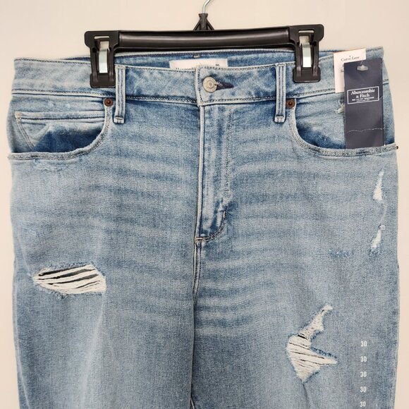 NEW ABERCROMBIE AND FITCH Super Skinny Ankle High Rise Jeans CURVE LOVE 30 | 10R - Picture 2 of 6